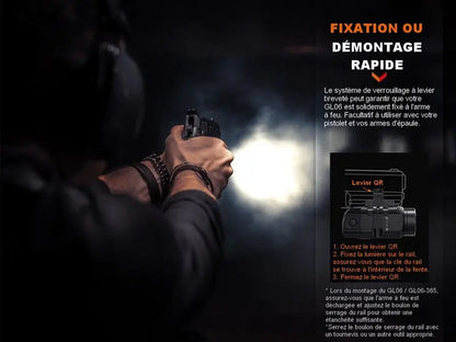 Lampe tactique pour arme – Fenix GL06 – 600 Lumens  NYCTALOPE  