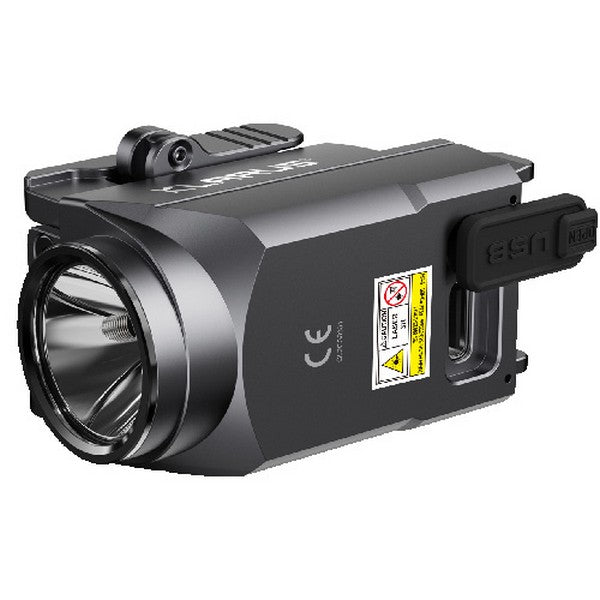 Lampe arme de poing Klarus GL2 - 1000 Lumens et Laser Vert intégré - rechargeable USB-C  NYCTALOPE  