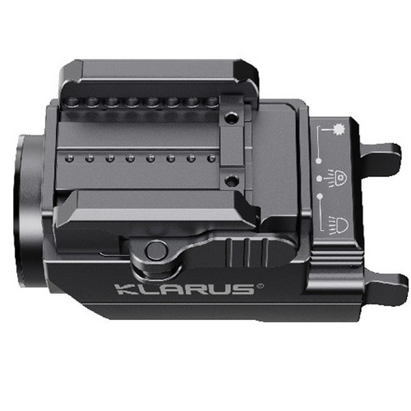 Lampe arme de poing Klarus GL2 - 1000 Lumens et Laser Vert intégré - rechargeable USB-C  NYCTALOPE  