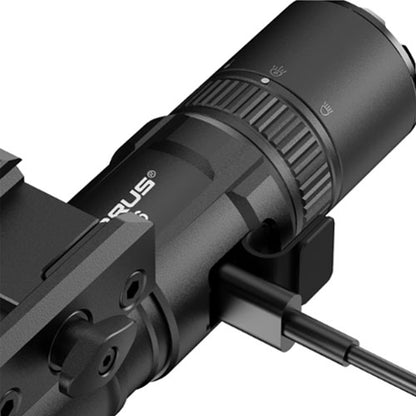 Lampe tactique Klarus GL6 1600 Lumens rechargeable USB-C + Support Picatinny + TRC1 - NYCTALOPE