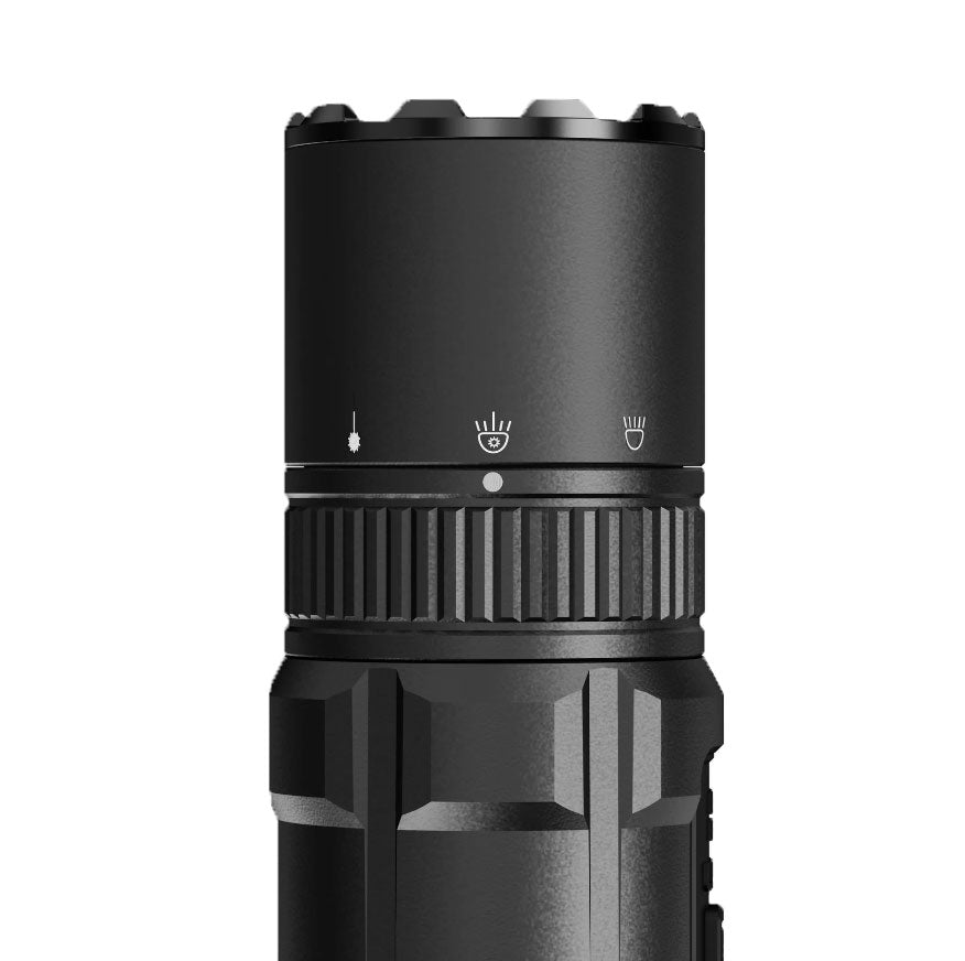 Lampe tactique Klarus GL6 1600 Lumens rechargeable USB-C + Support Picatinny + TRC1 - NYCTALOPE