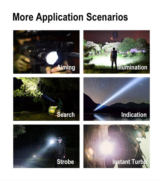 Lampe Torche Klarus GL3 - 2100 Lumens – Rechargeable + support M-LOK + Interrupteur déporté  NYCTALOPE  