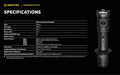 Lampe torche Armytek Dobermann Pro Max 3000 Lumens - Batterie 21700 Li-Ion 5000mAh  NYCTALOPE  