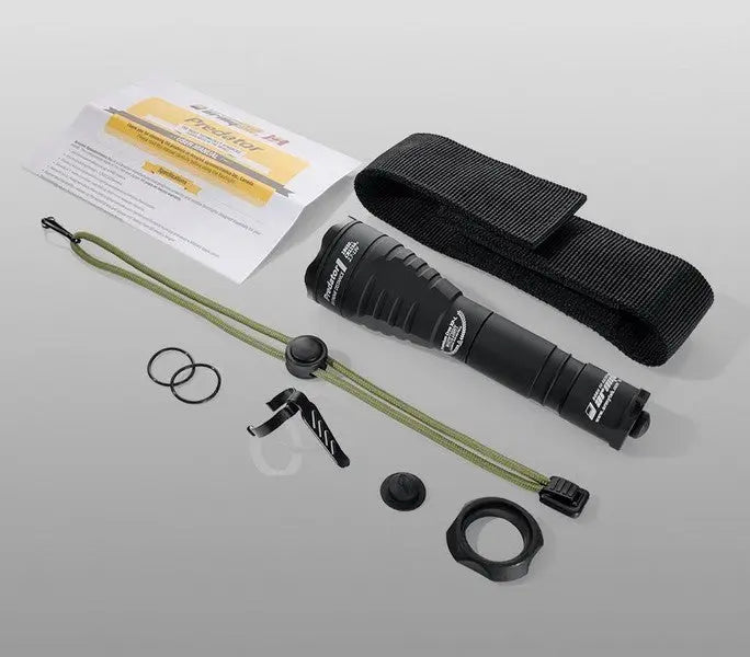 Lampe torche Armytek Predator Green - 200 Lumens en lumière verte  NYCTALOPE  