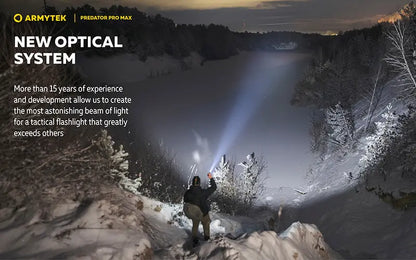 Lampe torche Armytek Predator Pro Max 3000 Lumens - Batterie 21700 Li-Ion 5000mAh  NYCTALOPE  