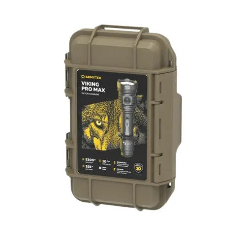 Lampe torche Armytek Viking Pro Max 5300 Lumens - Batterie 21700 Li-Ion 5000mAh - Portée de 355 mètres  NYCTALOPE  