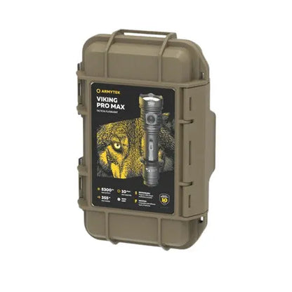 Lampe torche Armytek Viking Pro Max 5300 Lumens - Batterie 21700 Li-Ion 5000mAh - Portée de 355 mètres  NYCTALOPE  