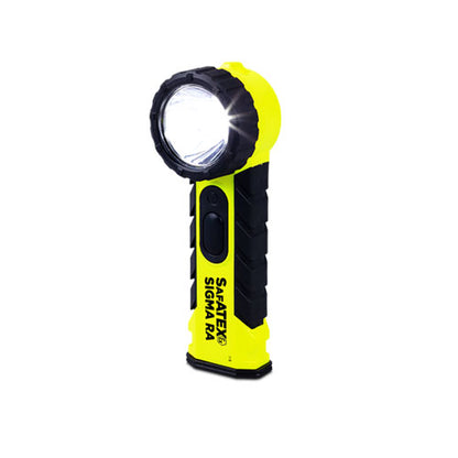 Lampe torche Nightsearcher SIGMA RA 325 Lumens - 2 modes d'éclairage - ATEX Zone 0 - Angle droit - Utilise 4 x AA (alcalines) - NYCTALOPE