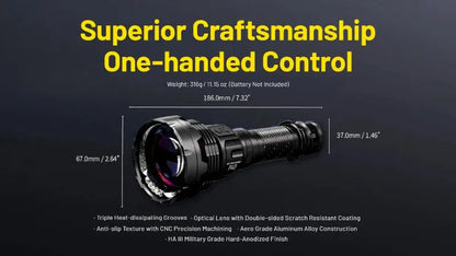 Lampe torche Nitecore P40 tactique laser LEP – 2000 Lumens  NYCTALOPE  