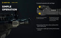 Lampe torche tactique Armytek Parma C2 Pro - 1500 Lumens  NYCTALOPE  