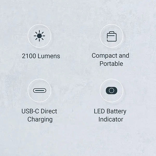 Lampe torche tactique Nextorch E51D - 2100 Lumens - rechargeable USB-C  NYCTALOPE  