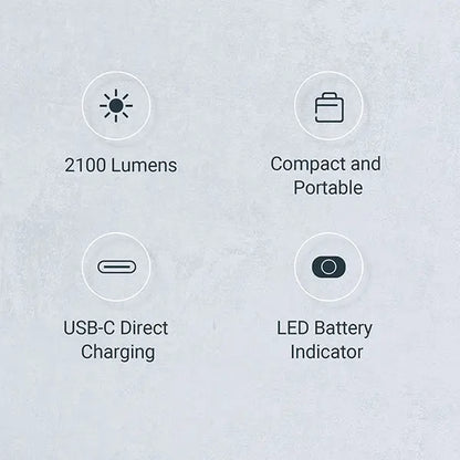 Lampe torche tactique Nextorch E51D - 2100 Lumens - rechargeable USB-C  NYCTALOPE  