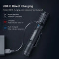 Lampe torche tactique Nextorch E52D - 3700Lumens - rechargeable USB-C  NYCTALOPE  