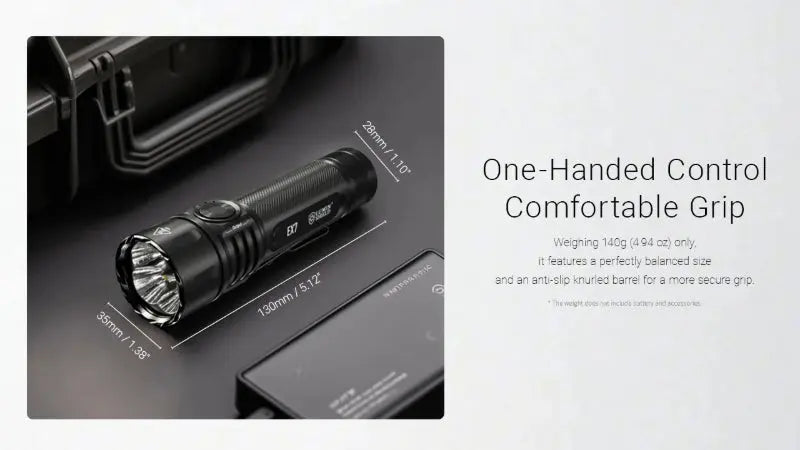 Lampe torche tactique Nitecore EX7 – 6000 Lumens  NYCTALOPE  