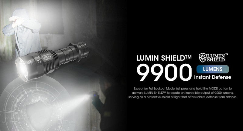 Lampe Torche Tactique Nitecore TM9K Pro 9900 Lumens rechargeable USB-C Nitecore