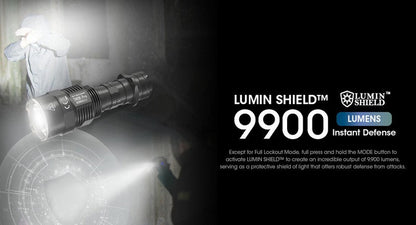 Lampe Torche Tactique Nitecore TM9K Pro 9900 Lumens rechargeable USB-C Nitecore