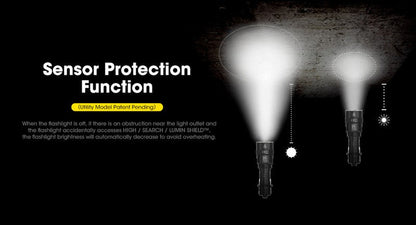 Lampe Torche Tactique Nitecore TM9K Pro 9900 Lumens rechargeable USB-C Nitecore