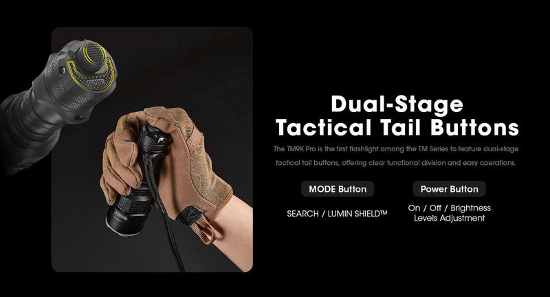 Lampe Torche Tactique Nitecore TM9K Pro 9900 Lumens rechargeable USB-C Nitecore