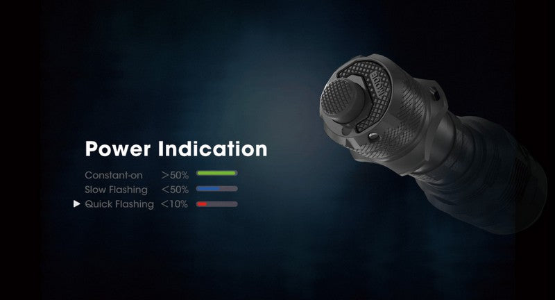 Lampe Torche Tactique Nitecore TM9K Pro 9900 Lumens rechargeable USB-C Nitecore