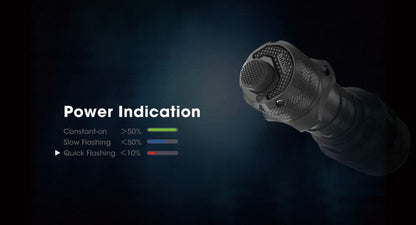 Lampe Torche Tactique Nitecore TM9K Pro 9900 Lumens rechargeable USB-C Nitecore