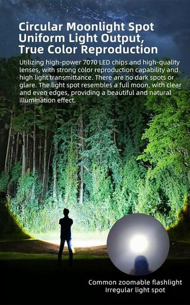 Lampe Torche Rechargeable Klarus A3 – 2200 Lumens – Focus réglable  NYCTALOPE  