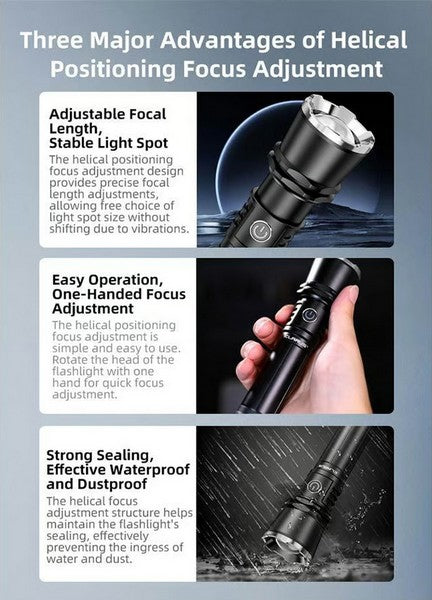 Lampe Torche Rechargeable Klarus A3 – 2200 Lumens – Focus réglable  NYCTALOPE  