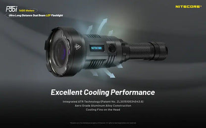 Lampe torche tactique laser Nitecore P35i LEP – 3000 Lumens  NYCTALOPE  