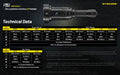 Lampe torche tactique laser Nitecore P35i LEP – 3000 Lumens  NYCTALOPE  