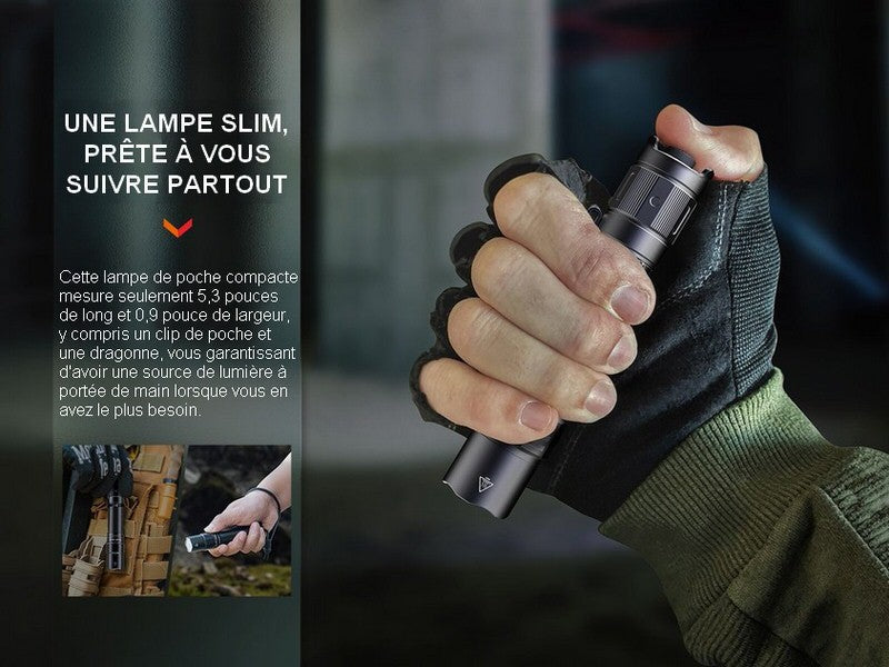 Lampe Torche Fenix PD35R – 1700 Lumens - rechargeable  NYCTALOPE  