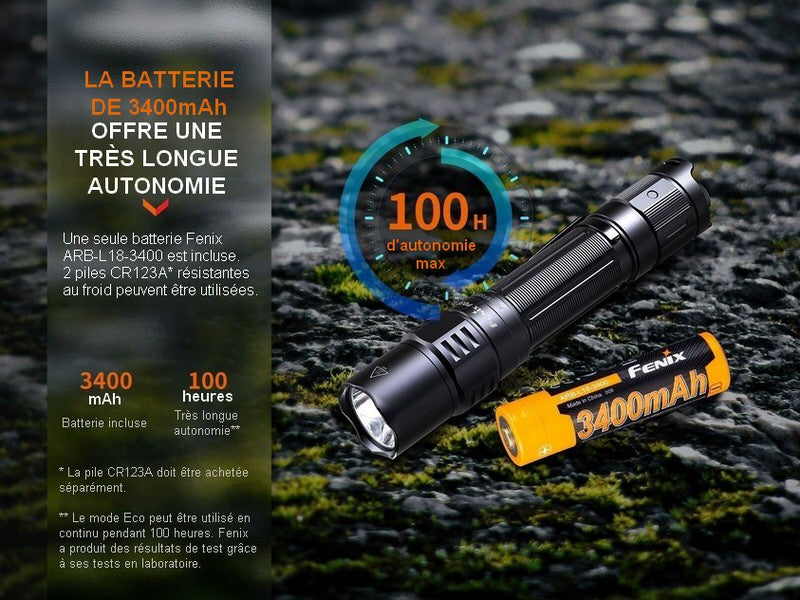 Lampe Torche Fenix PD35R – 1700 Lumens - rechargeable  NYCTALOPE  