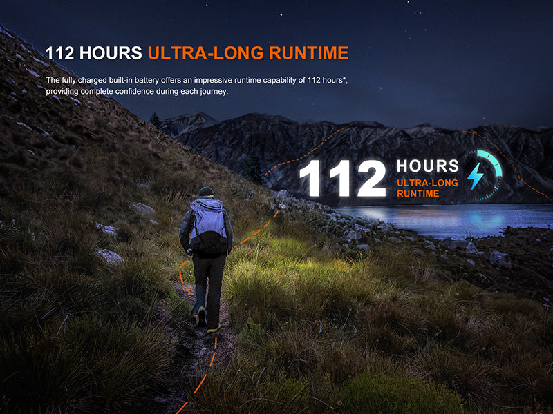 Lampe Frontale Fenix HL12R V2.0 500 Lumens - Rechargeable USB-C - Lumière Rouge - NYCTALOPE