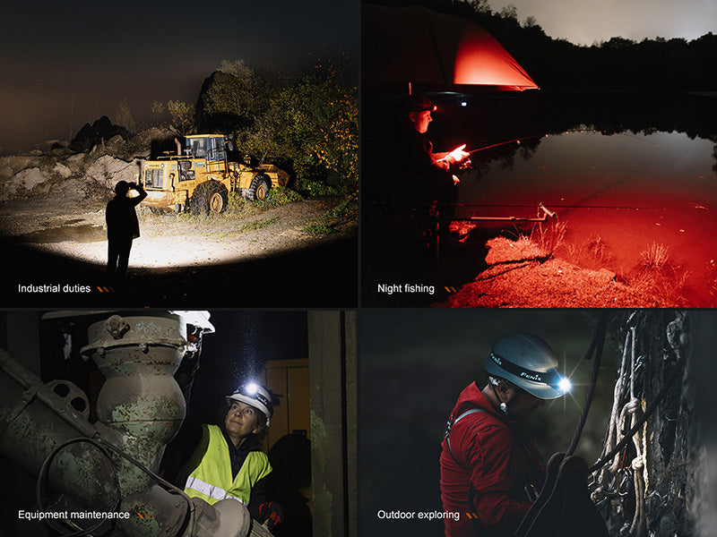 Lampe Frontale Fenix HL45R 1000 Lumens - Double faisceau ajustable - Détection gestuelle - Rechargeable USB-C - NYCTALOPE