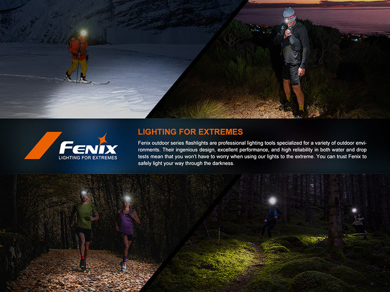 Lampe Frontale Fenix HM23 V2.0 300 Lumens - Polyvalente - Ultra légère - NYCTALOPE