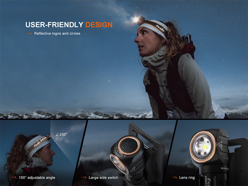 Lampe Frontale Fenix HM23 V2.0 300 Lumens - Polyvalente - Ultra légère