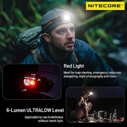 Lampe Frontale Nitecore HA11 – 240 Lumens – Lumière rouge  NYCTALOPE  