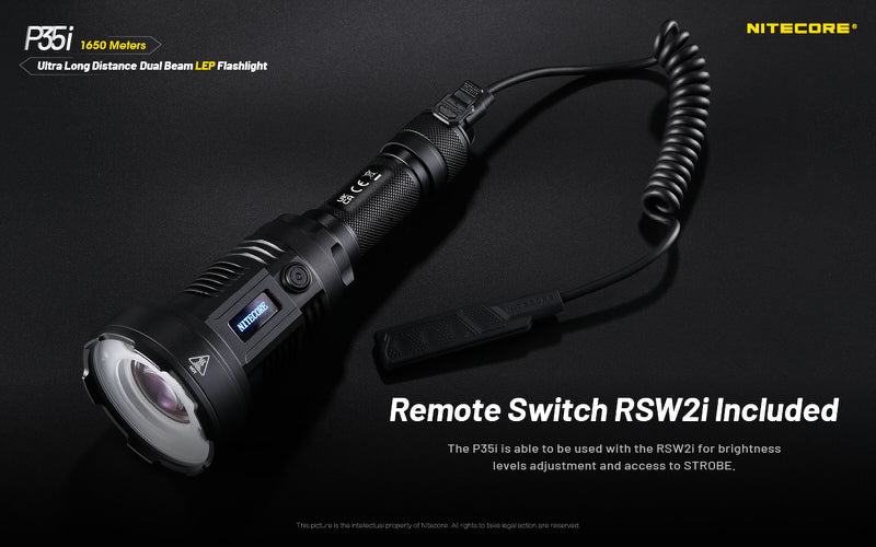 Lampe torche tactique laser Nitecore P35i LEP – 3000 Lumens  NYCTALOPE  