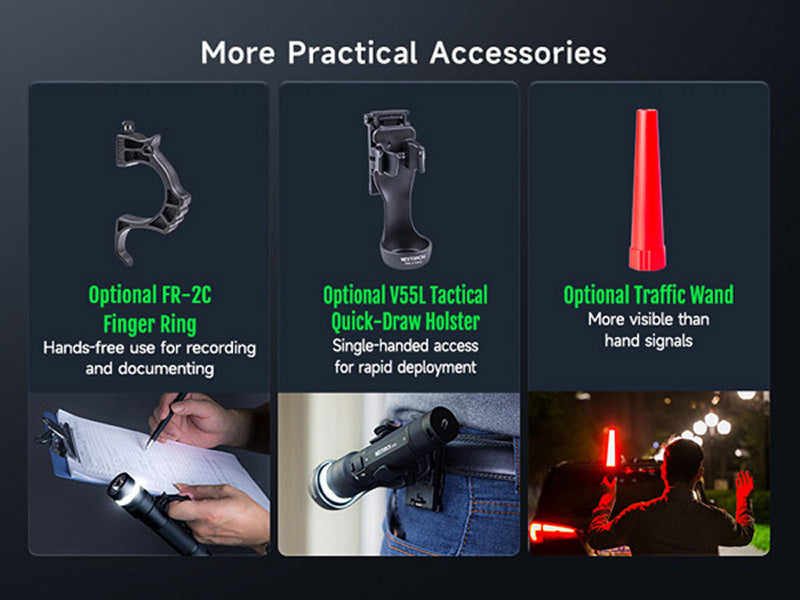 Lampe Torche Nextorch C61 3500 Lumens - Double Faisceau - Variation Continue - Rechargeable USB-C Nextorch