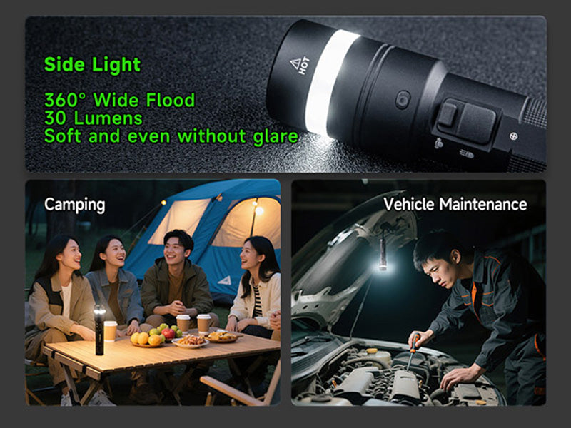 Lampe Torche Nextorch C61 3500 Lumens - Double Faisceau - Variation Continue - Rechargeable USB-C Nextorch