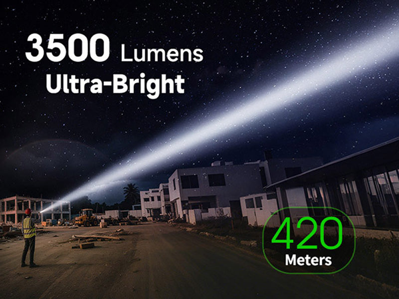 Lampe Torche Nextorch C61 3500 Lumens - Double Faisceau - Variation Continue - Rechargeable USB-C Nextorch