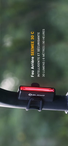 Lampe arrière pour Vélo et VTT Olight SEEMEE 30C – 30 Lumens  NYCTALOPE  
