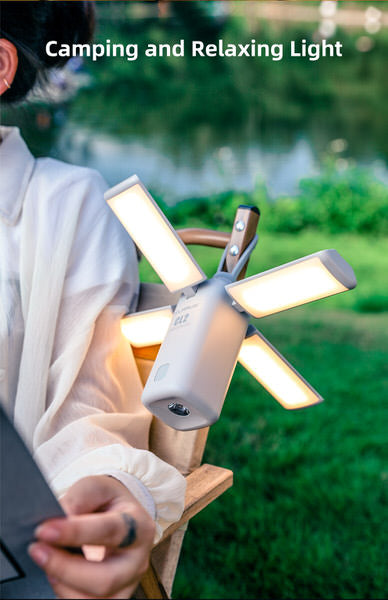 Lanterne Klarus CL2 – 750 Lumens – Rechargeable et Powerbank - Grise  NYCTALOPE  