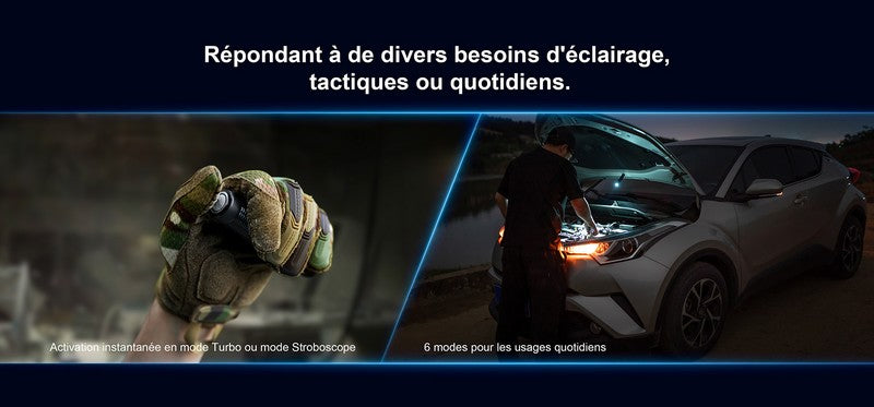 Lampe Torche Olight WARRIOR Mini 3 – 1750 Lumens  NYCTALOPE  
