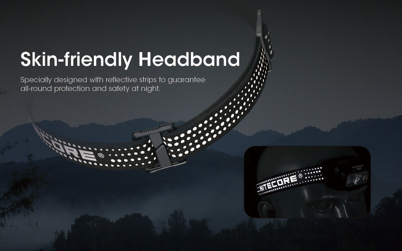 Lampe Frontale Nitecore NU31 – 550 Lumens  NYCTALOPE  