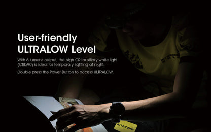 Lampe Frontale Nitecore NU31 – 550 Lumens  NYCTALOPE  