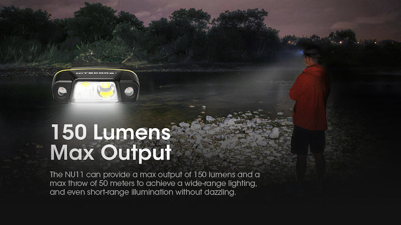 Lampe Frontale Nitecore NU11 – 150 Lumens  NYCTALOPE  
