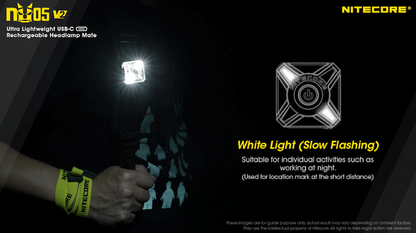 Lampe Frontale Nitecore NU05V2 KIT – 40 Lumens  NYCTALOPE  