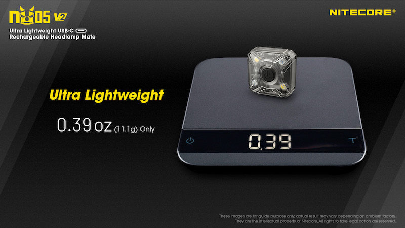 Lampe Frontale Nitecore NU05V2 KIT – 40 Lumens  NYCTALOPE  