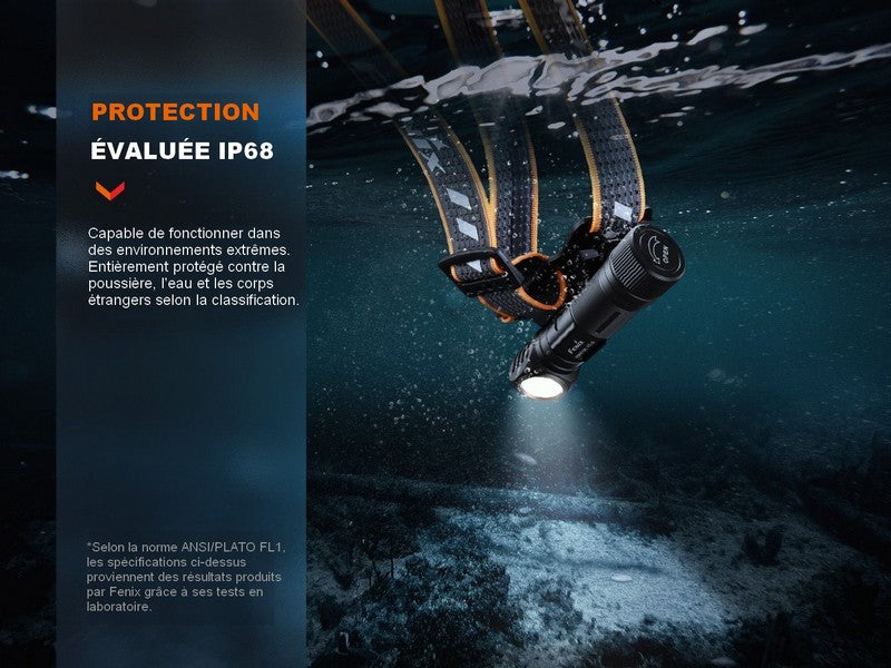 Lampe Frontale Fenix HM61R V2.0 – 1600 Lumens  NYCTALOPE  