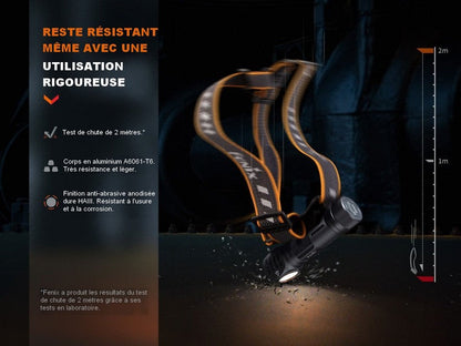 Lampe Frontale Fenix HM61R V2.0 – 1600 Lumens  NYCTALOPE  