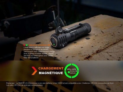 Lampe Frontale Fenix HM61R V2.0 – 1600 Lumens  NYCTALOPE  